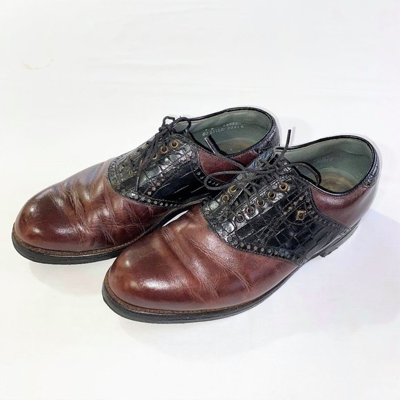 Dry Leather Golf Shoes 9e 